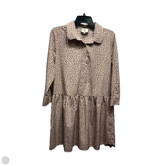 Dress Casual Short By Tuckernuck In Brown & Cream, Size: S