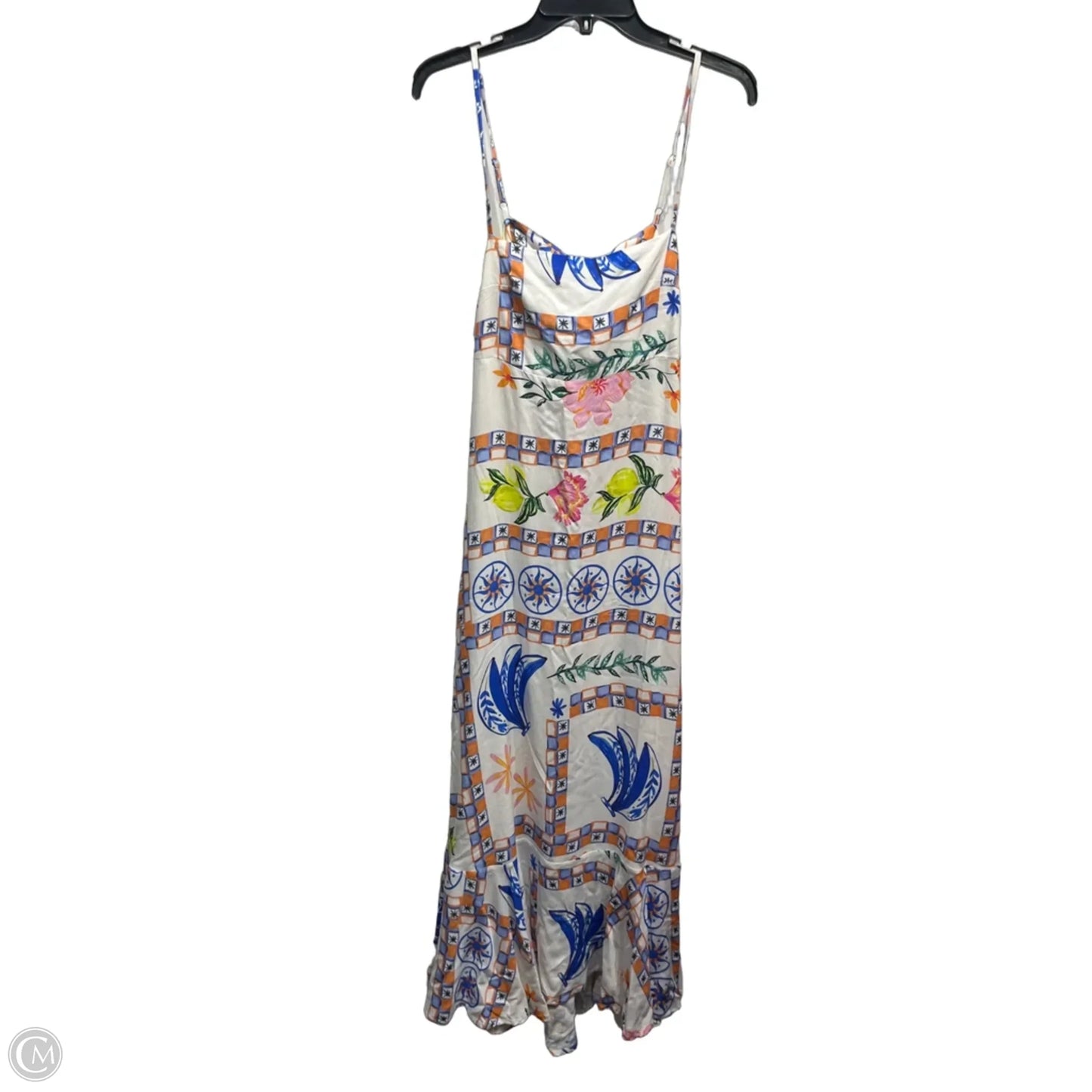 Dress Casual Maxi By Clothes Mentor In Blue & Orange, Size: S