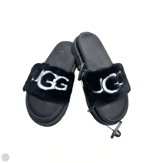 Sandals Designer By Ugg In Black & White, Size: 7