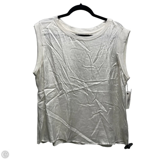 Top Short Sleeve By Liverpool In Cream, Size: L
