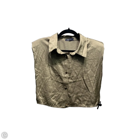 Top Short Sleeve By Clothes Mentor In Tan, Size: L