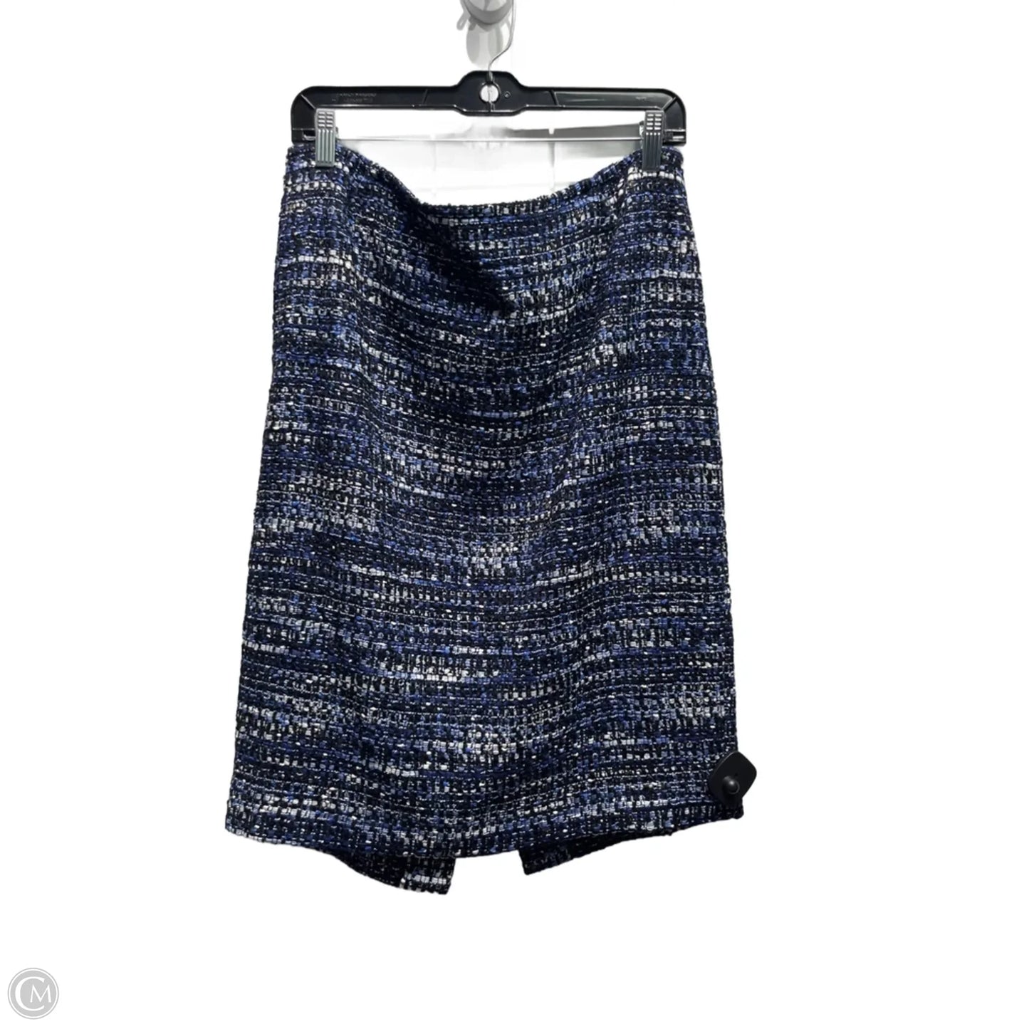 Skirt Designer By Lafayette 148 In Black & Blue, Size: 14