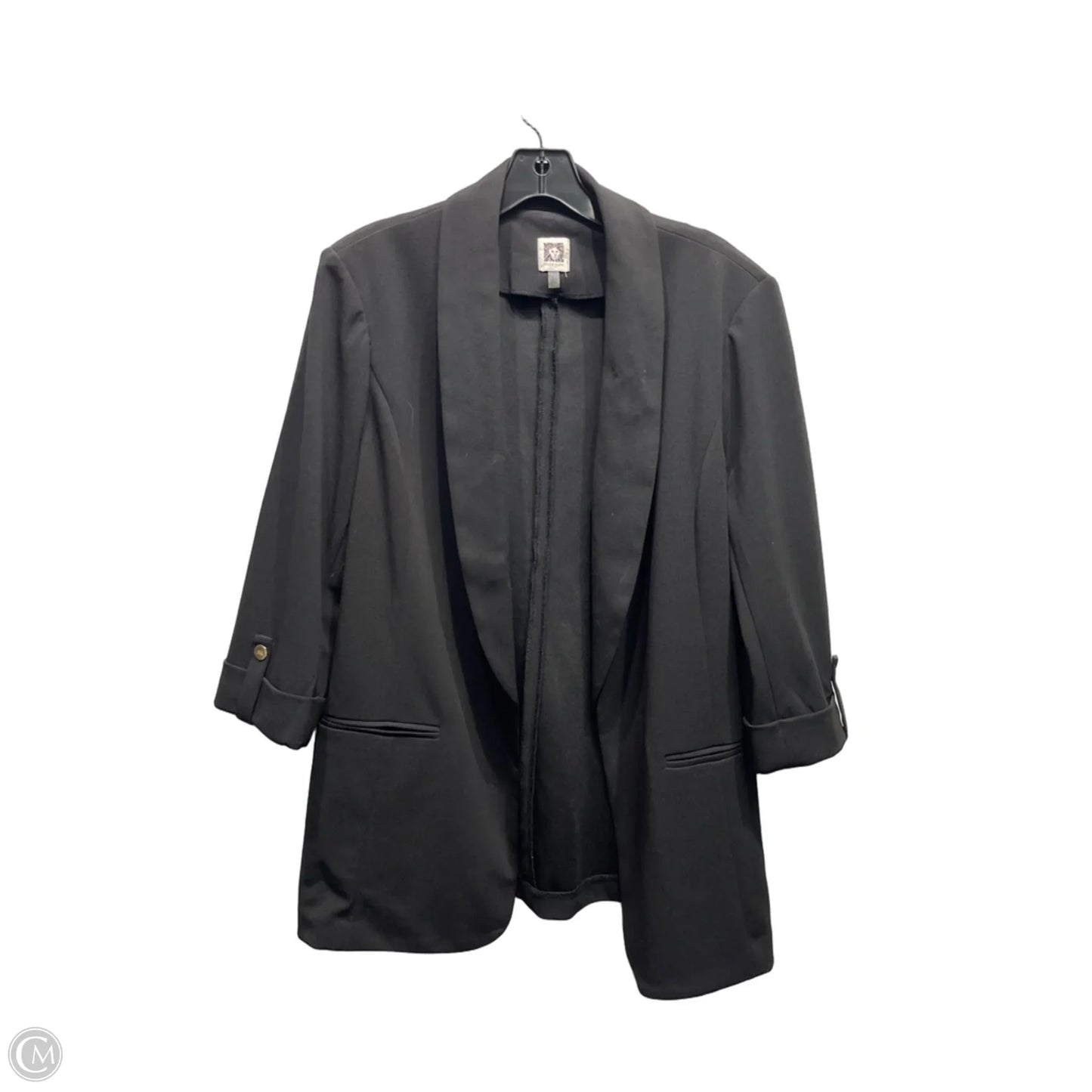 Blazer By Anne Klein In Black, Size: L
