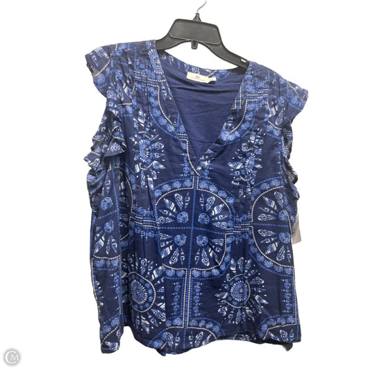 Top Short Sleeve By Vineyard Vines In Blue, Size: Xl