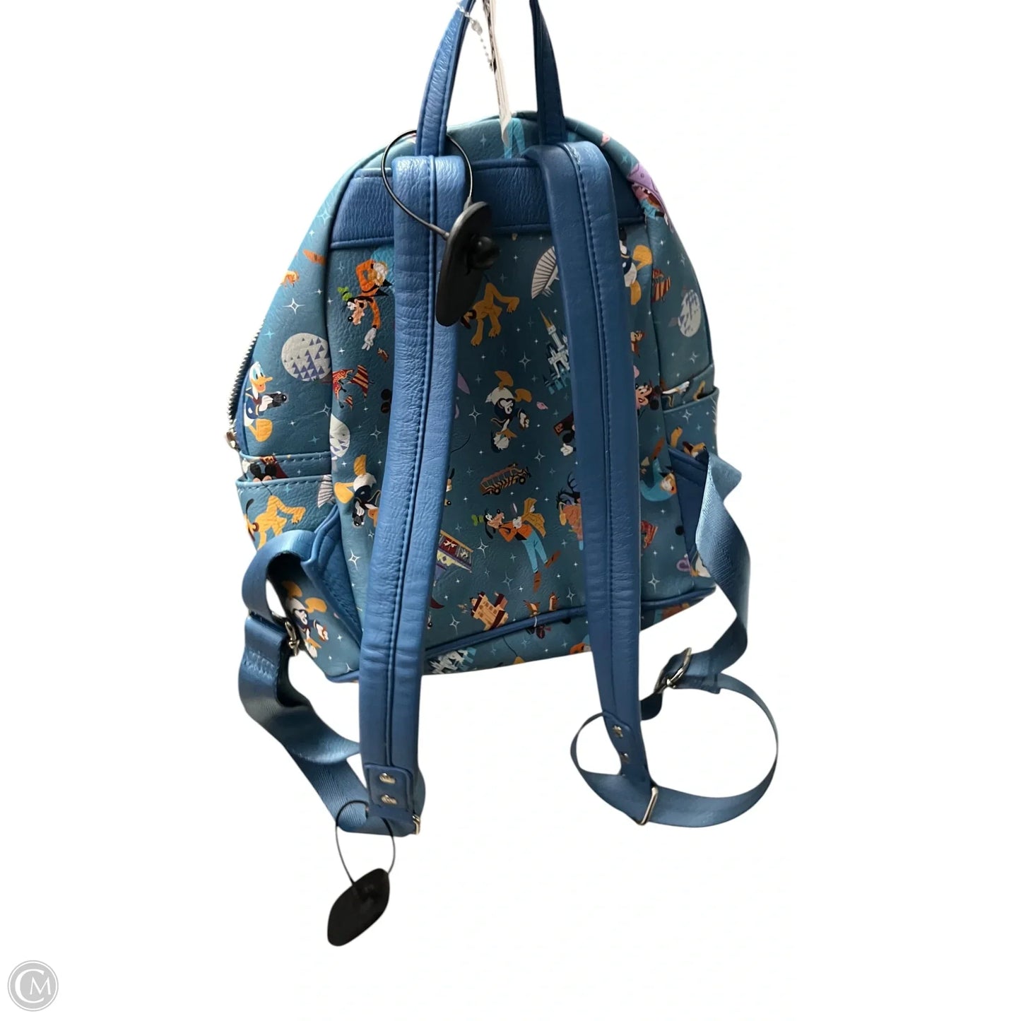 Backpack Leather By Loungefly, Size: Medium