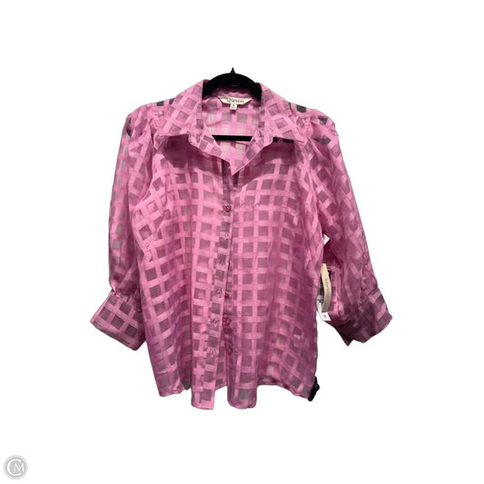 Top Short Sleeve By 52SEVEN In Pink, Size: M