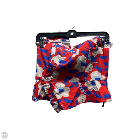 Top Sleeveless By Hutch In Blue & Red, Size: 4