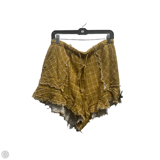 Shorts By Clothes Mentor In White & Yellow, Size: L