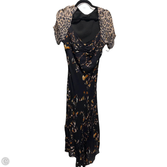Dress Designer By All Saints In Black & Orange, Size: 10