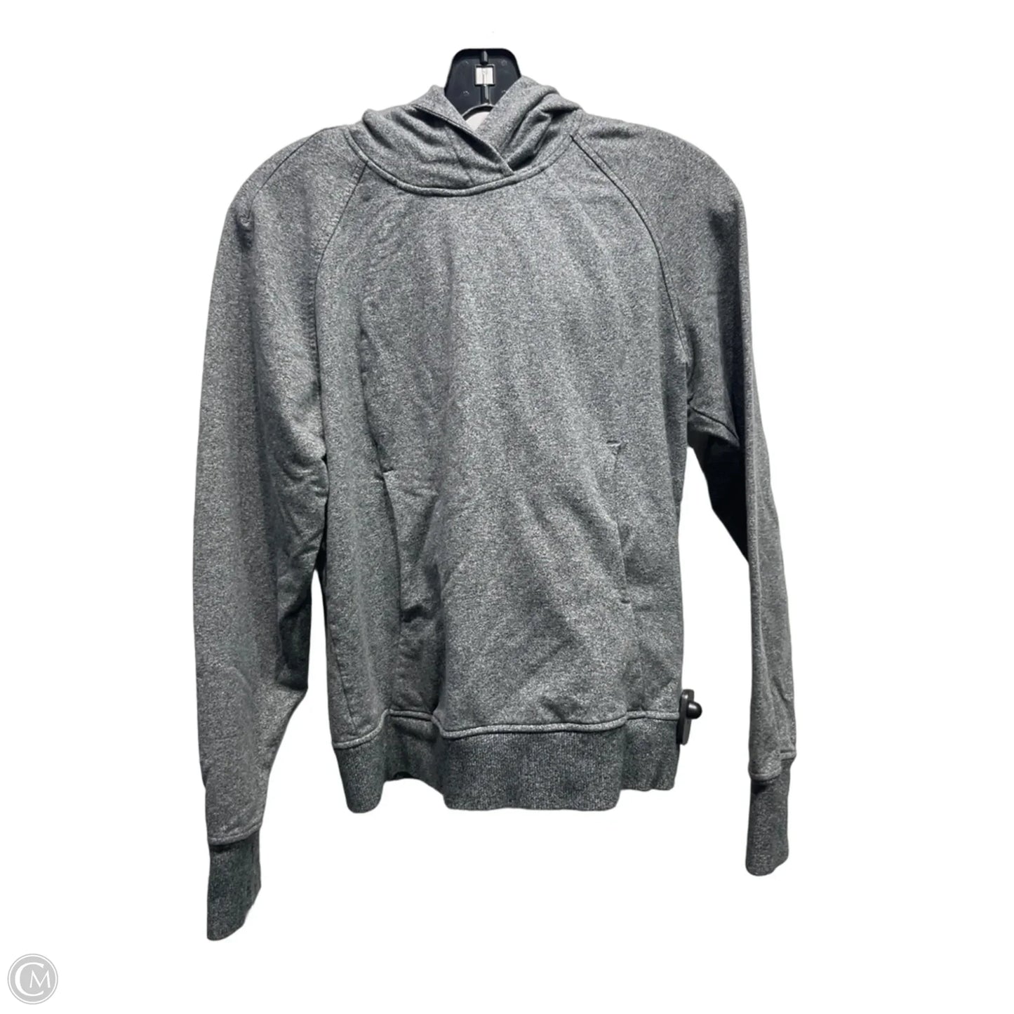 Athletic Sweatshirt Hoodie By Lululemon In Grey, Size: 2