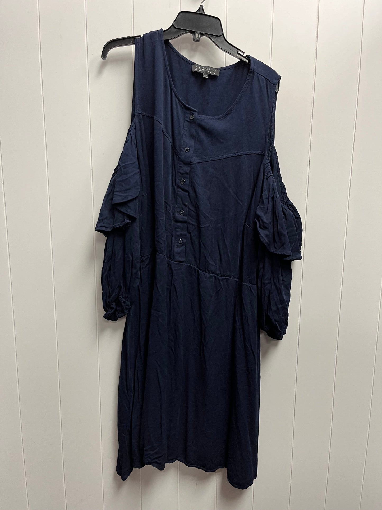 Navy Dress Casual Short Eloquii, Size 26