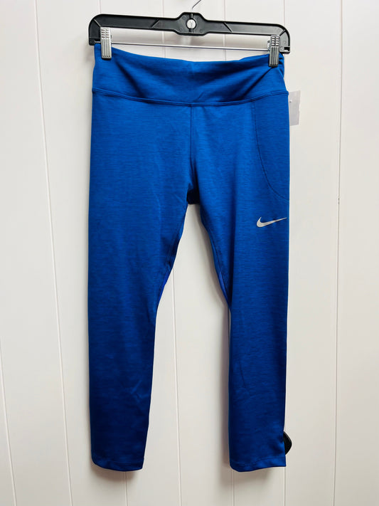 Blue Athletic Capris Nike Apparel, Size M