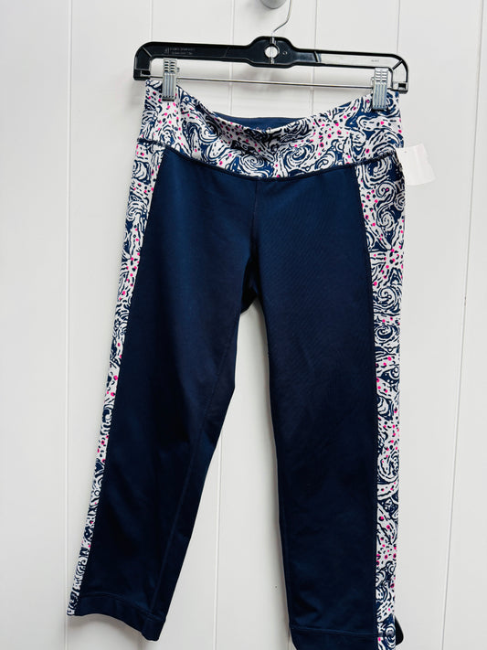 Capris By Lilly Pulitzer In Blue & White, Size: M