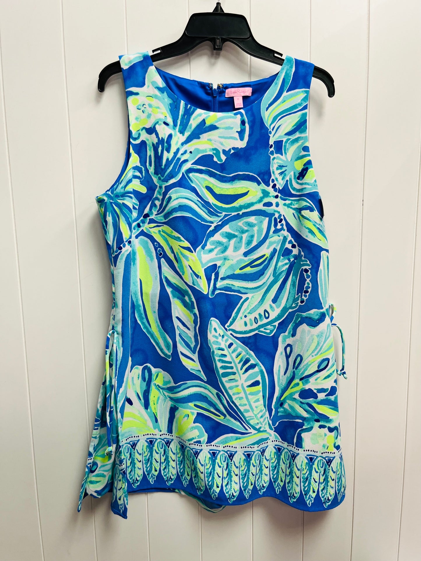 Romper Designer By Lilly Pulitzer In Blue & Green, Size: L