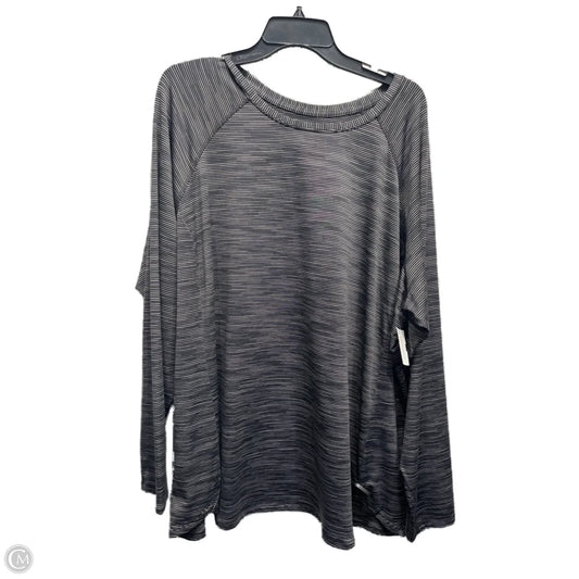 Athletic Top Long Sleeve Crewneck By Tek Gear In Gold, Size: 3x