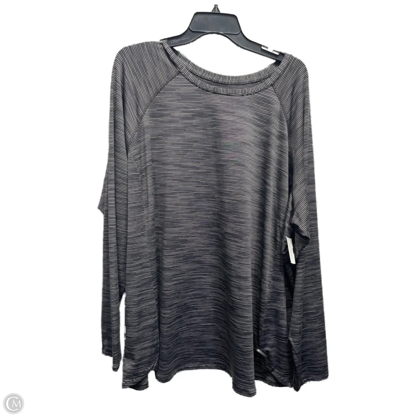 Athletic Top Long Sleeve Crewneck By Tek Gear In Gold, Size: 3x