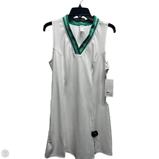 Dress Casual Short By 90 Degrees By Reflex In Green & White, Size: L