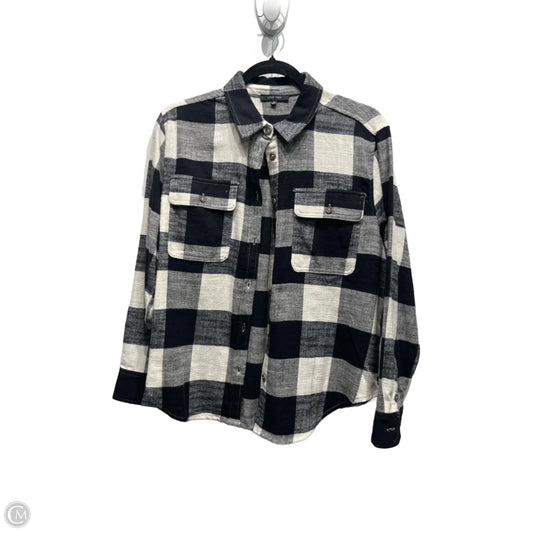 Top Long Sleeve By Love Tree In Black & White, Size: S