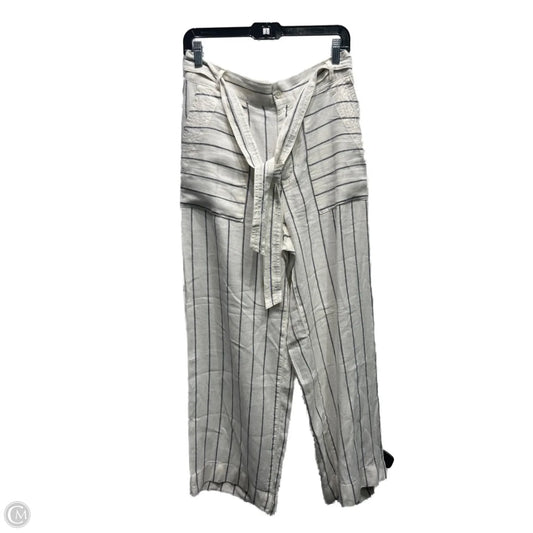 Pants Designer By Halston In Blue & Cream, Size: 8