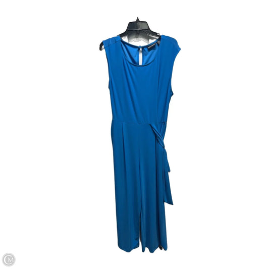 Jumpsuit By Nina Leonard In Blue, Size: Xl
