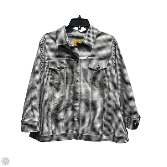 Jacket Other By Ruby Rd In Black & White, Size: Xl