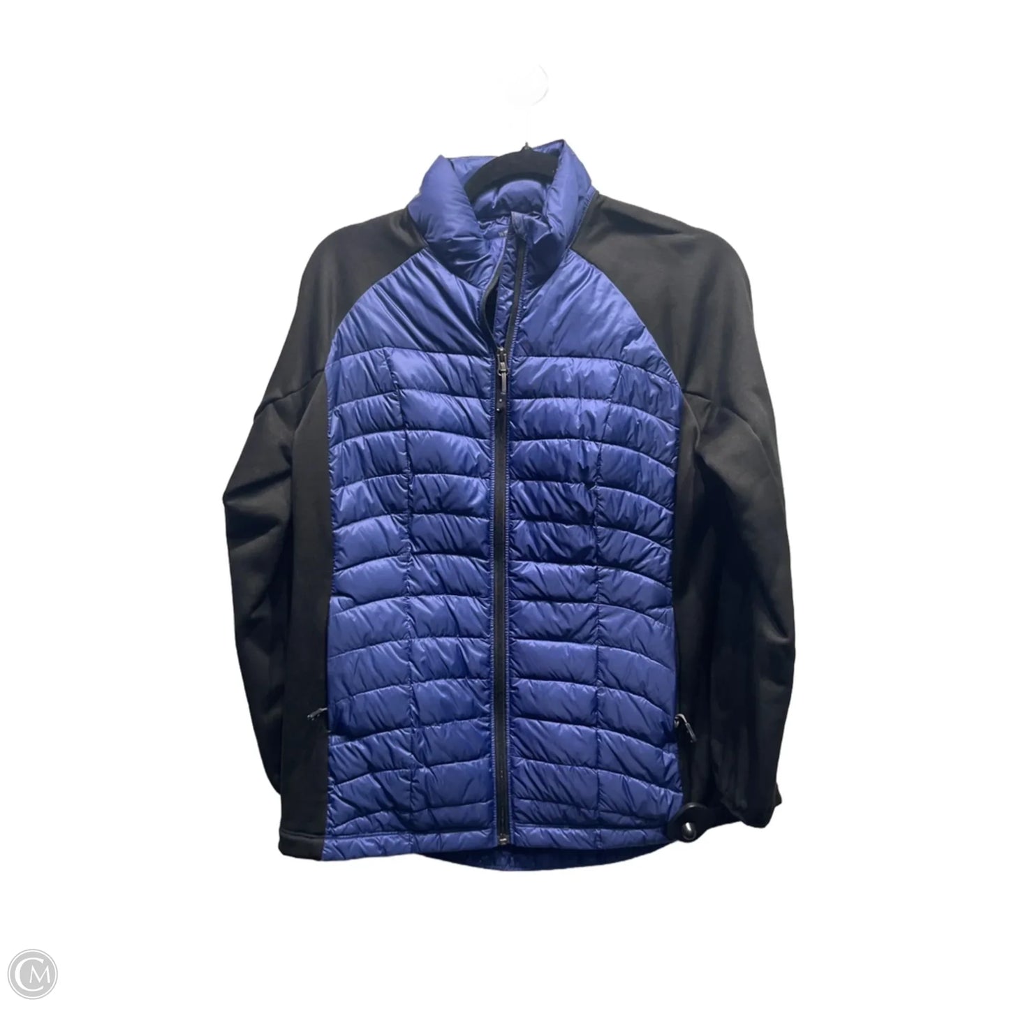 Jacket Puffer & Quilted By 32 Degrees In Black & Blue, Size: L