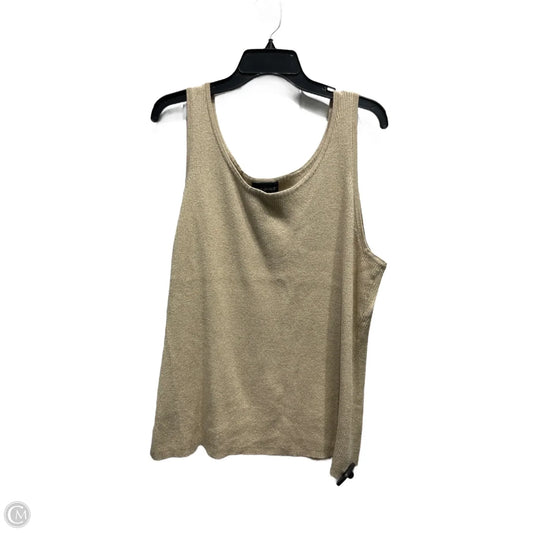 Top Sleeveless By Lane Bryant In Gold, Size: 3x