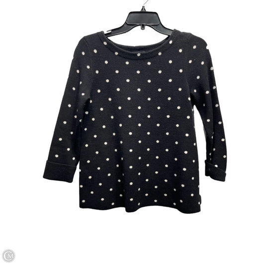 Sweater By Jones New York In Black & White, Size: S