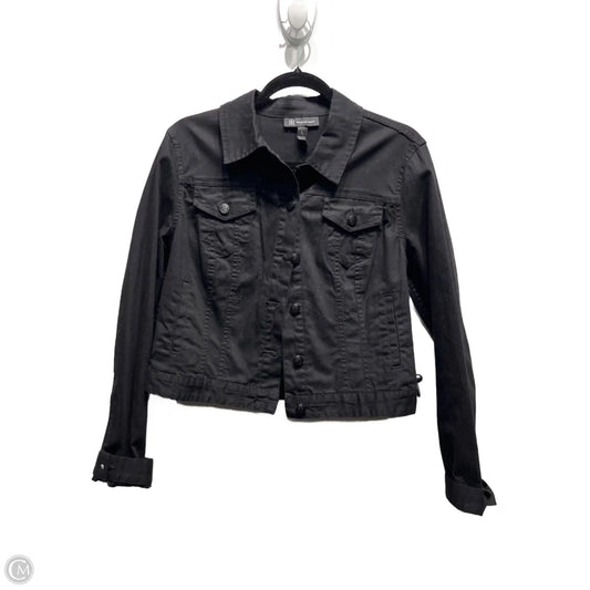 Jacket Denim By Inc In Black Denim, Size: L