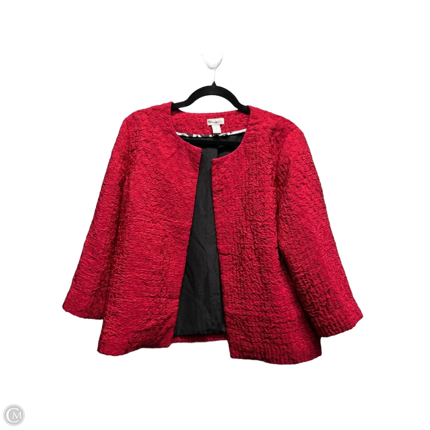 Blazer By Chicos In Red, Size: M