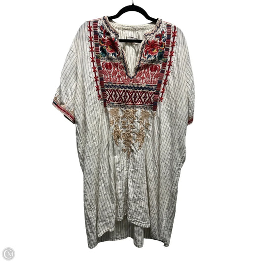 Dress Casual Short By Johnny Was In Blue & Red, Size: Xl