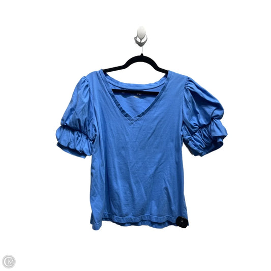 Top Short Sleeve Designer By Lilly Pulitzer In Blue, Size: L