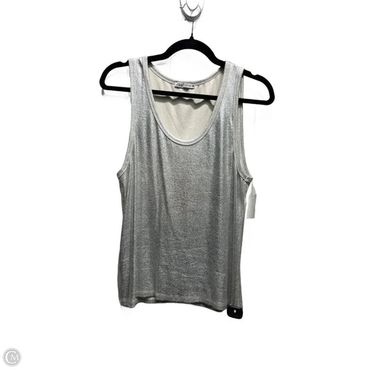 Top Sleeveless By Zara In Silver, Size: Xl