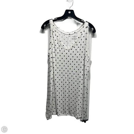 Top Sleeveless By Lane Bryant In Black & White, Size: Xl