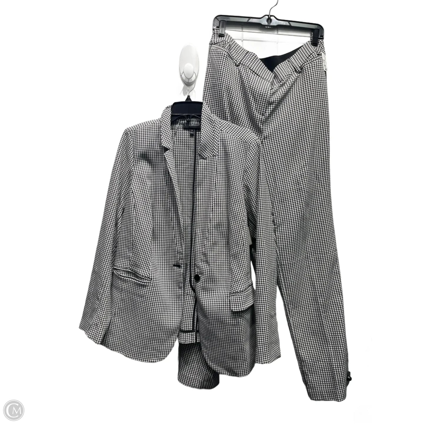 Pants Suit 2pc By Lane Bryant In Black & White, Size: 16