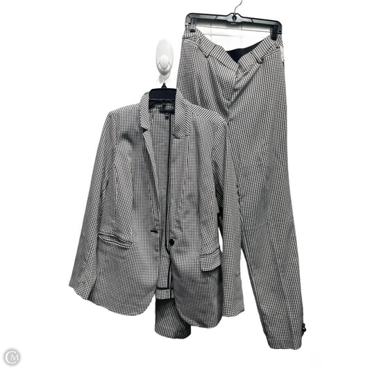 Pants Suit 2pc By Lane Bryant In Black & White, Size: 16