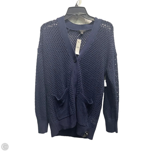 Sweater Cardigan By J. Crew In Navy, Size: M