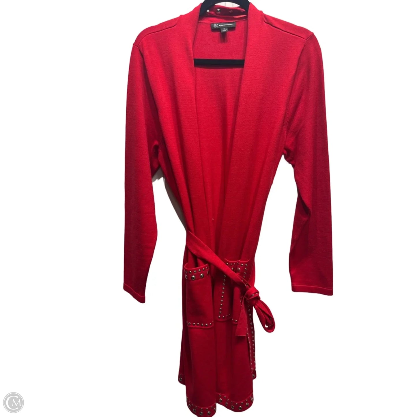 Sweater Cardigan By Inc In Red, Size: Xl