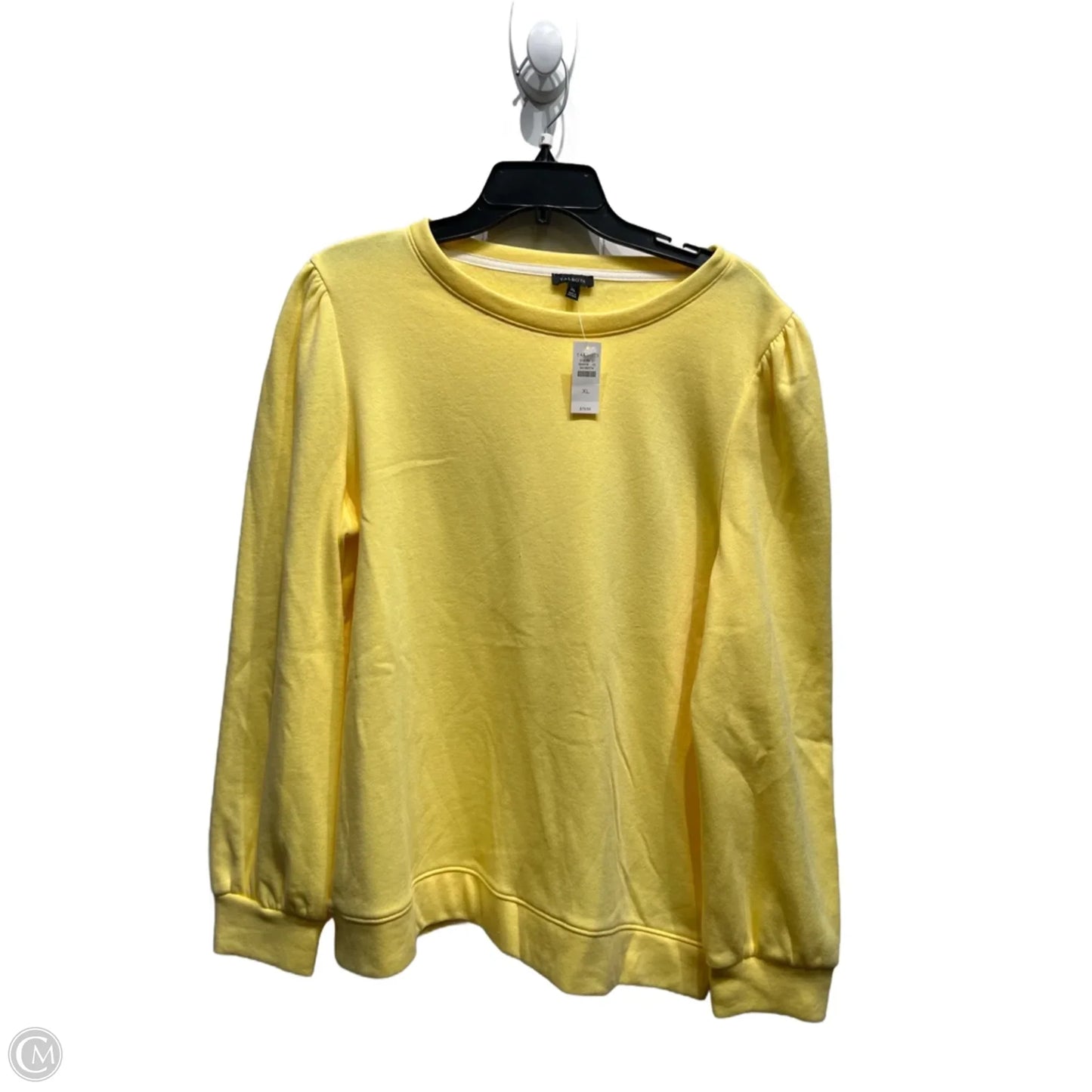 Top Long Sleeve By Talbots In Yellow, Size: Xl