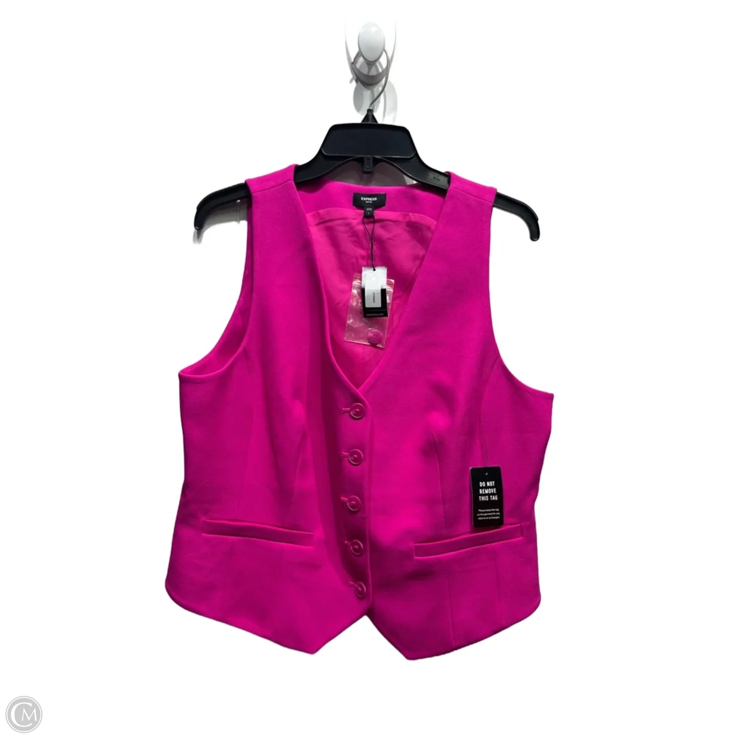 Vest Other By Express In Pink, Size: L