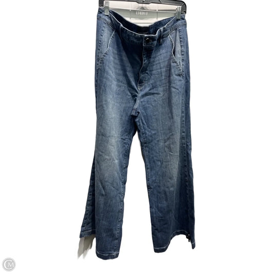Jeans Wide Leg By White House Black Market In Blue Denim, Size: 16