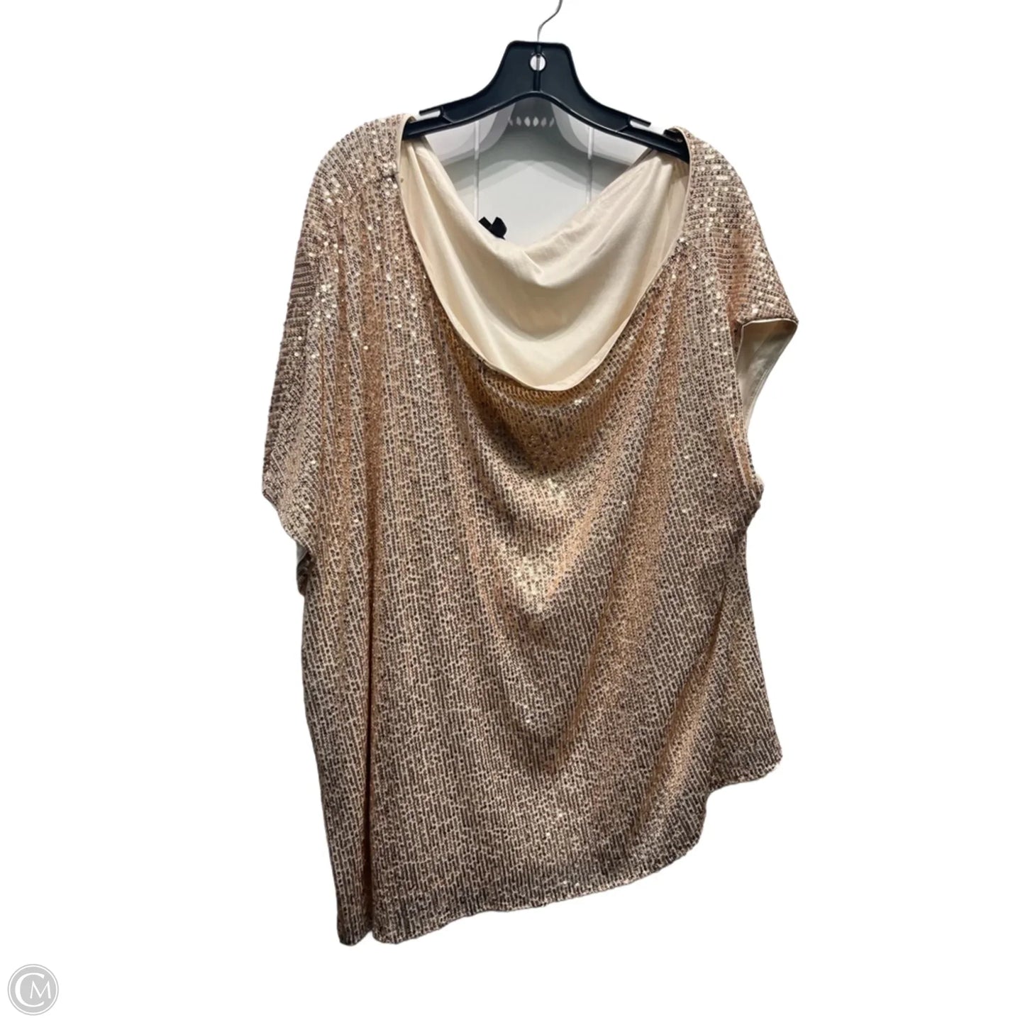 Top Short Sleeve By Torrid In Gold, Size: 3x