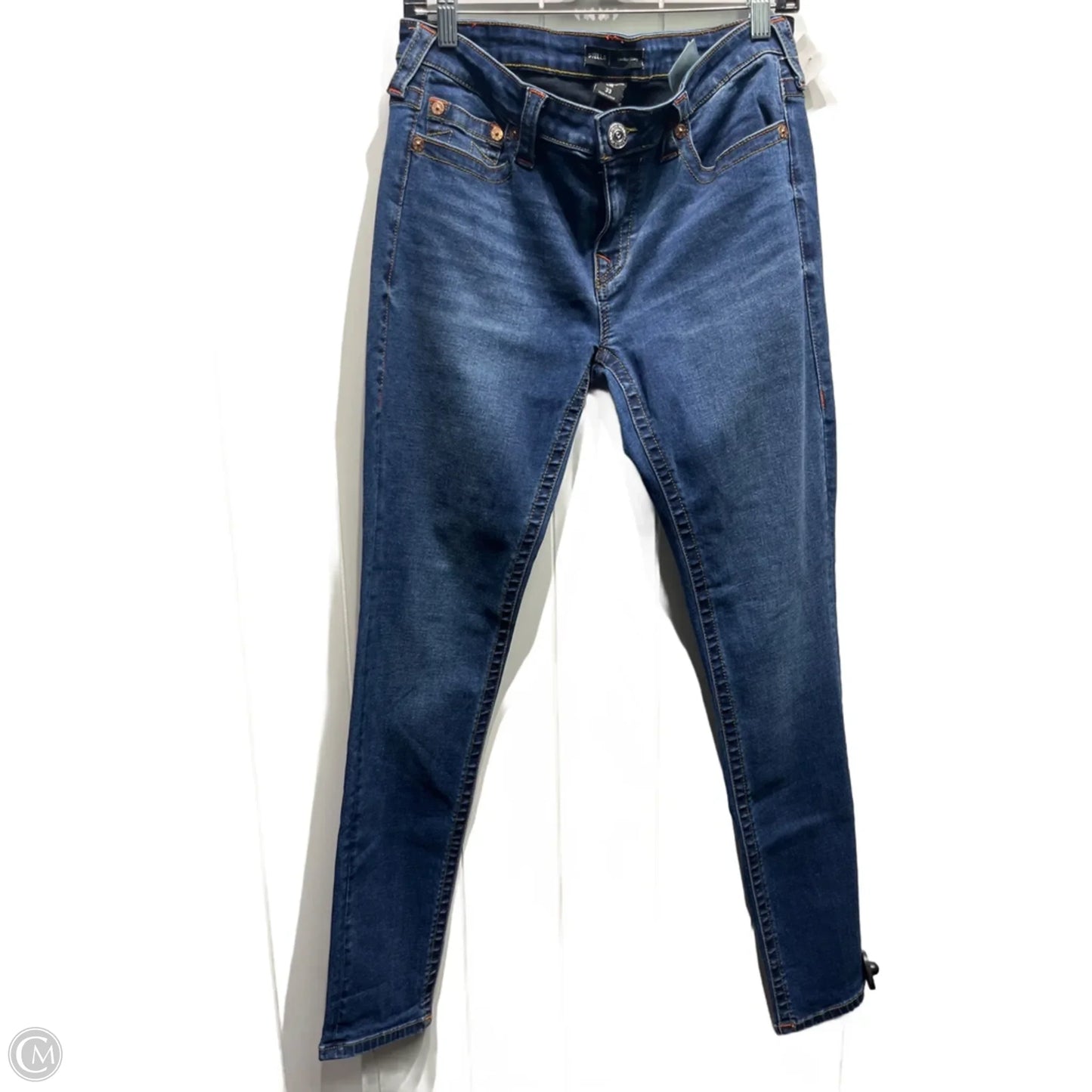 Jeans Skinny By True Religion In Blue Denim, Size: 12