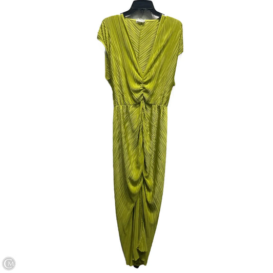 Dress Casual Maxi By Good American In Chartreuse, Size: Xl