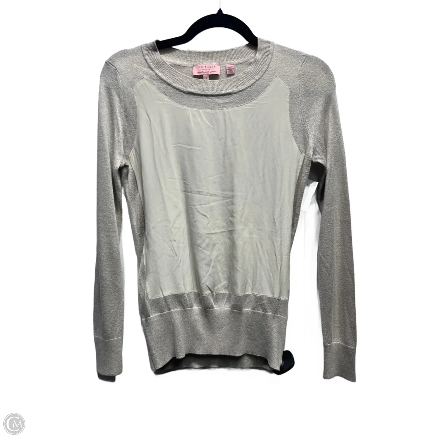 Top Long Sleeve By Ted Baker In Taupe, Size: S