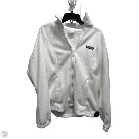 Jacket Fleece By Columbia In White, Size: L