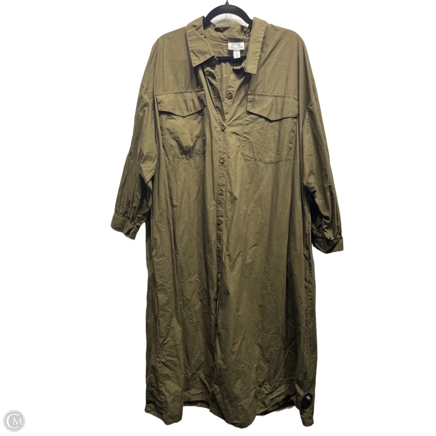 Dress Casual Maxi By Future Collective In Green, Size: Xxl