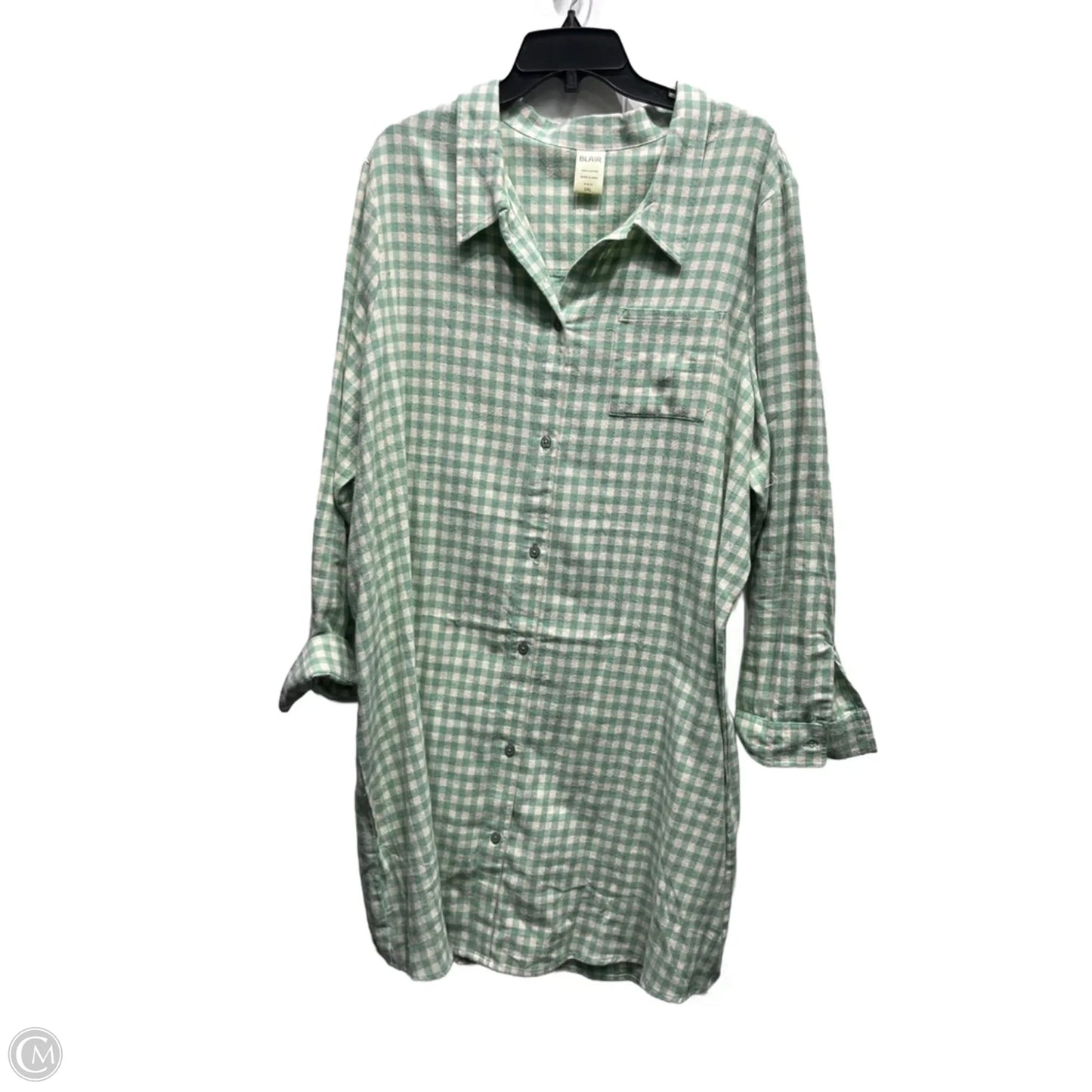 Dress Casual Short By Blair In Green, Size: 2x