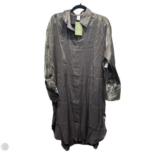 Dress Casual Midi By H&m In Silver, Size: M