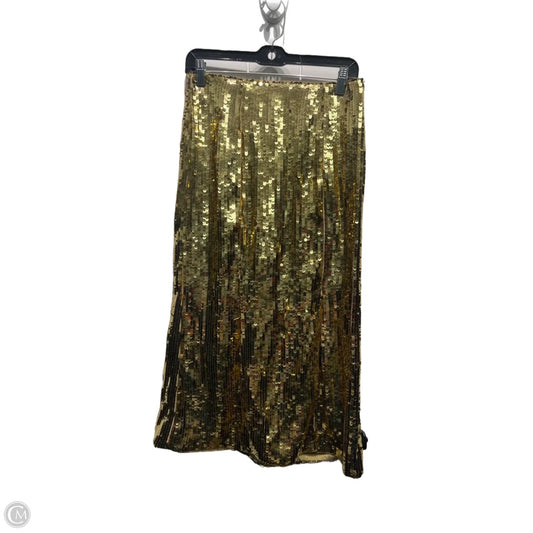 Skirt Midi By J. Crew In Gold, Size: 2